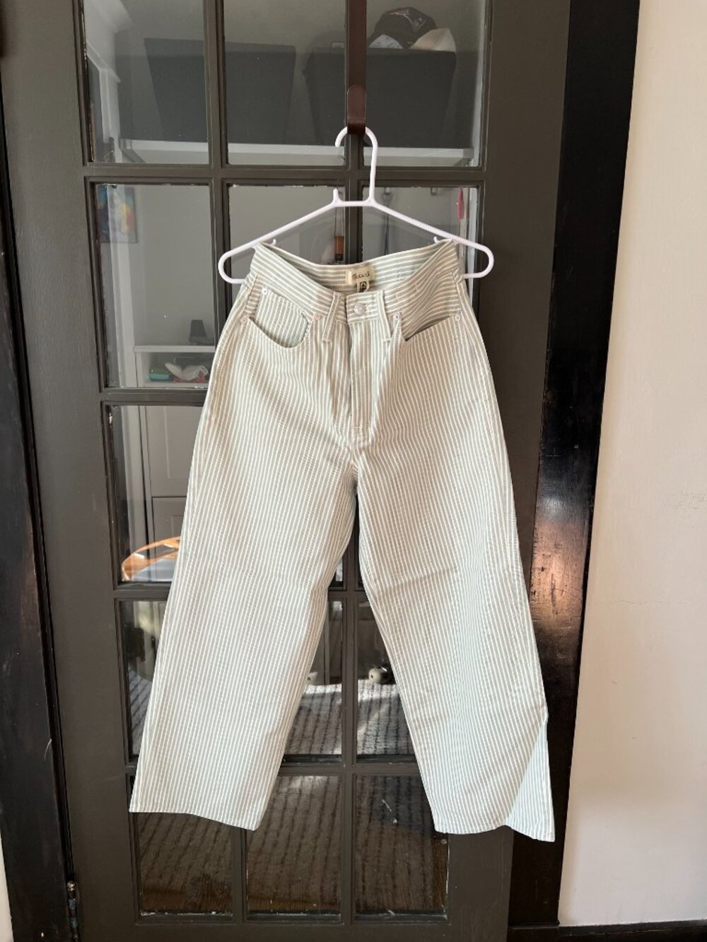 Madewell cropped wide leg jeans